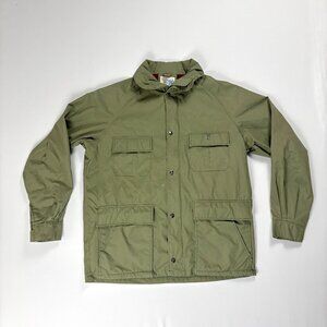 VTG Trophy Club Womens Hunting Jacket Green Sz XL Barn Flannel Lined Cargo Coat